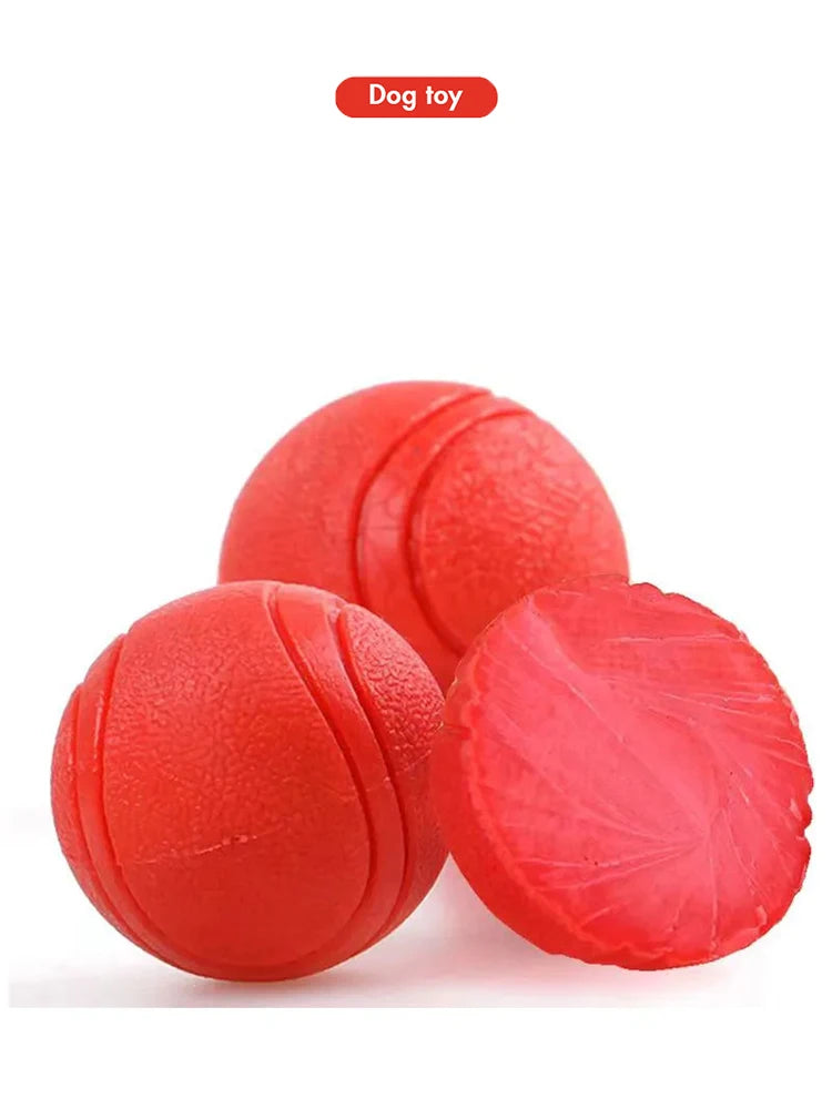 S-XL Sizes Solid Rubber Balls Bouncy Ball Bite Resistant Indestructible Dog Training Interactive Ball Pet Toy Molar Ball