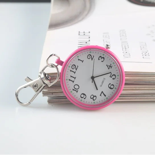 New Pocket Watch Keychain Remote Control With Battery Student Doctor Medical Vintage Watch