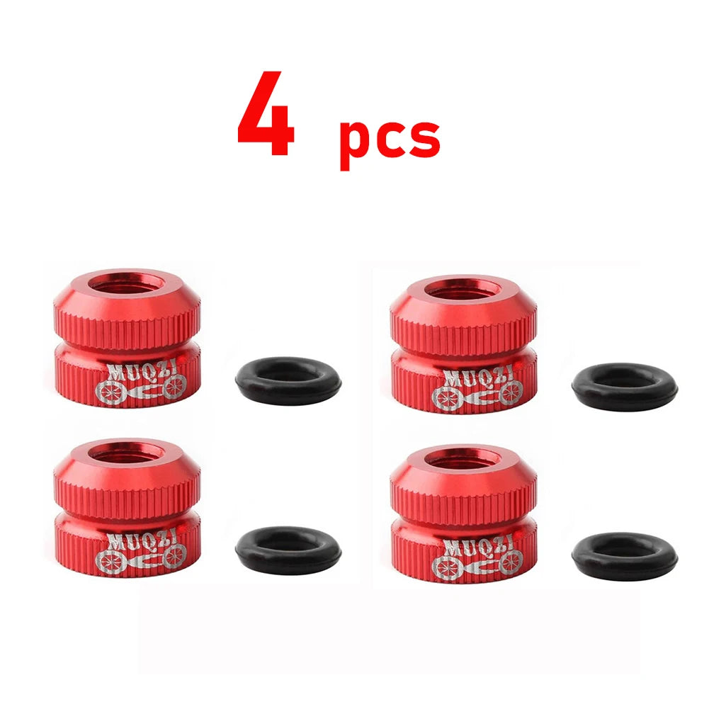1~8pcs Tire Valve Nut Bike Vacuum Tire Presta Valve Screw Bicycle Valve Cover Tools Cycling Tire Repair MTB Bike Accessories
