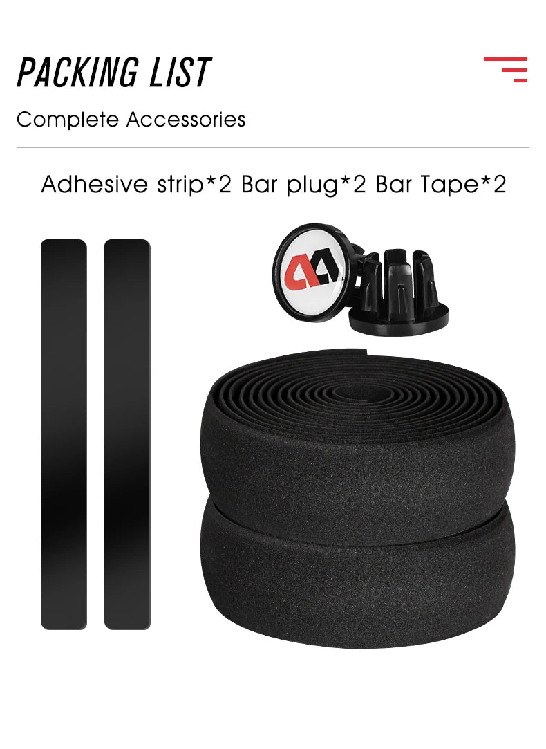 WEST BIKING EVA Bicycle Handlebar Tape Anti-Slip Damping Shock Absorb Wrap Bar Tape Soft Breathable High Tenacity Road Bike Tape