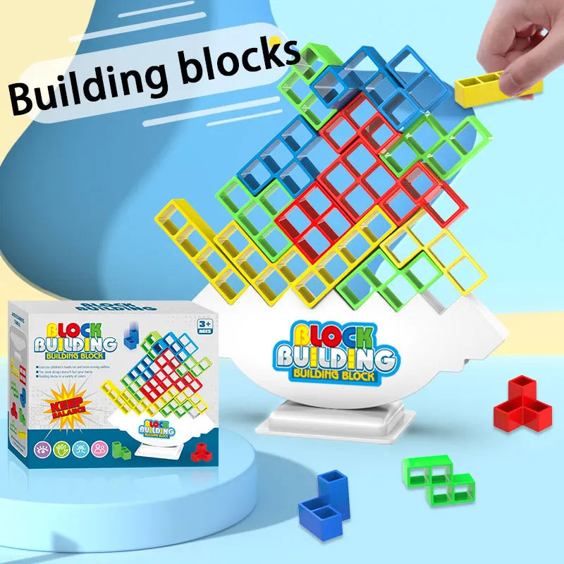 1 set 16pcs-32pcs Balance Pile Tabletop Game for Family and Friends - Interactive Parent-Child Puzzle Building Toy