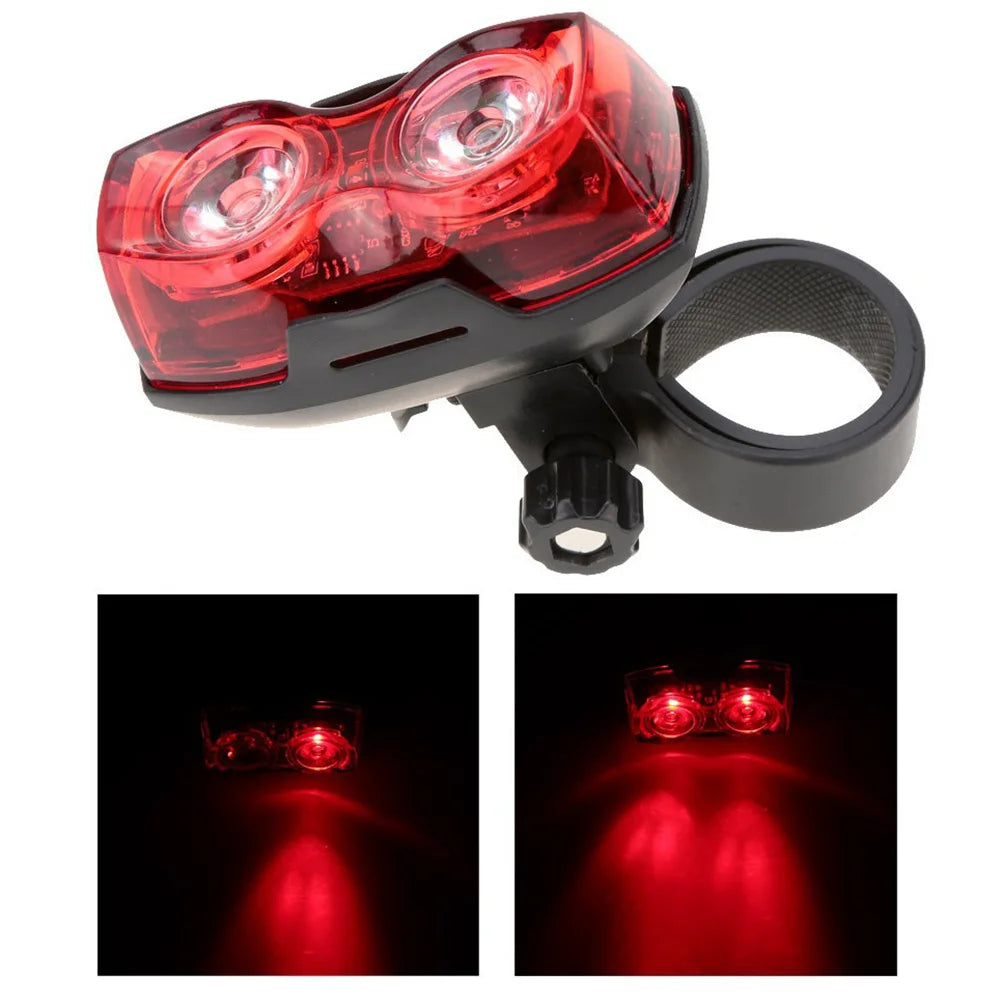 1pc Bicycle Rear Light AAA Batteries High Visibility Red Light Tail Light Horizontal Or Vertical MTB Road Bike Lamps Accessories