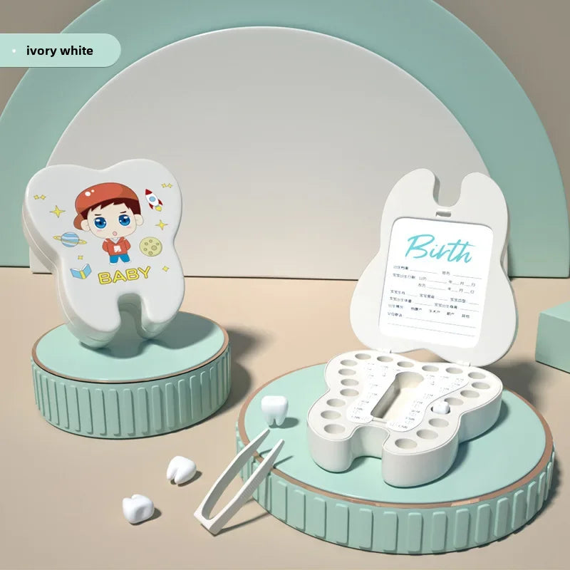 Baby Teeth Collection Memorabilia Box Infant Oral Health Record Storage Case Souvenir Box For Newborns Toddlers