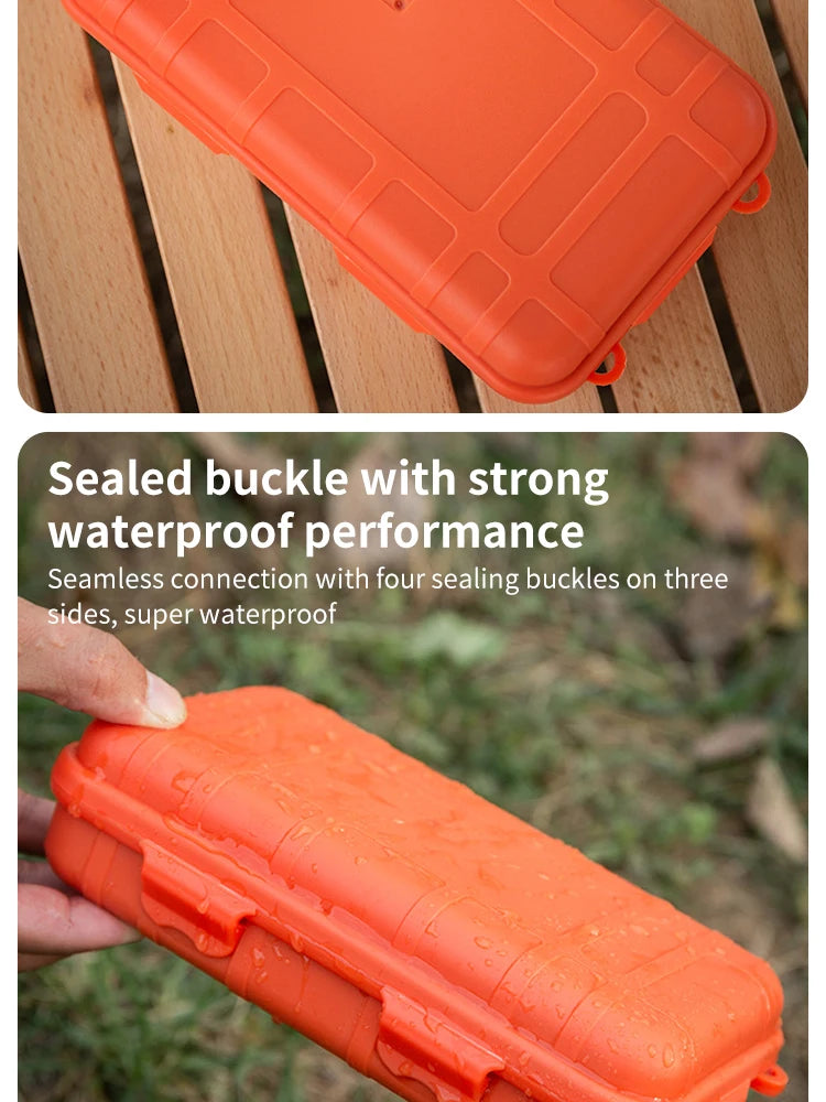 EDC Tool Box Outdoor Camping Survival Kit Shockproof Waterproof Case Sealed Box Outdoor Survival Storage Box Small.