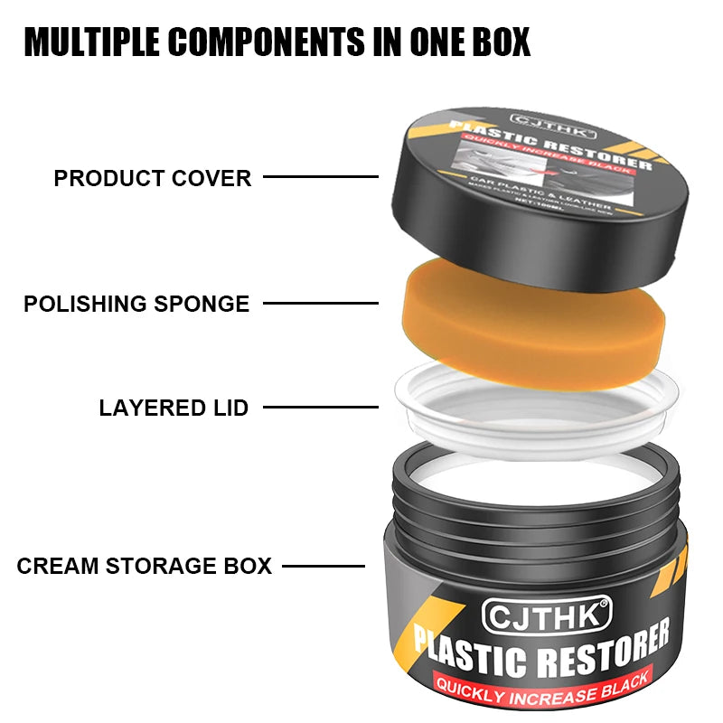 Car Plastic Restorer Back To Black Gloss Car Cleaning Products Plastic Leather Restore Auto Polish And Repair Coating Renovator