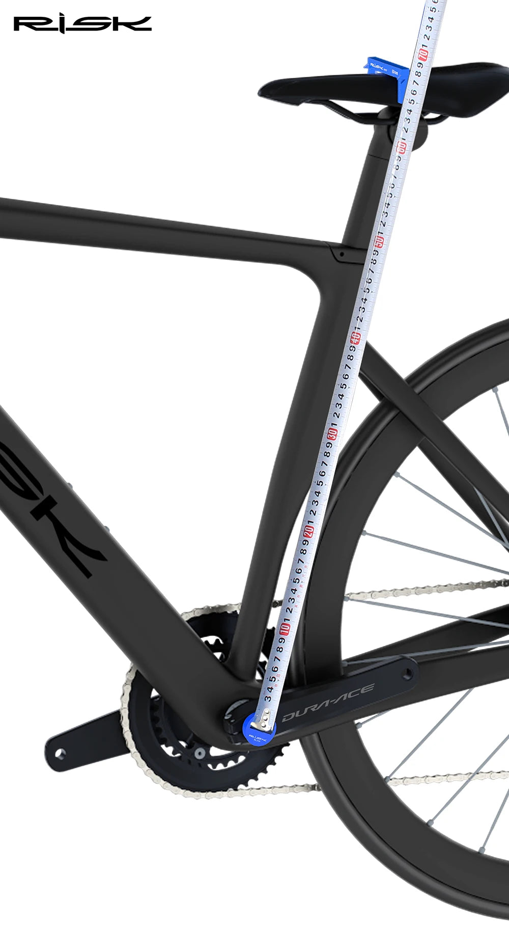 RISK Bicycle Bike Seat Cushion Height Measuring Tool Fitting Measurement Gauge Saddle Tool