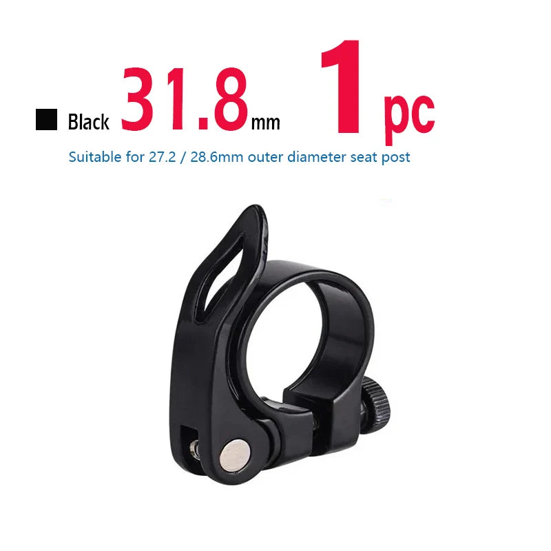 Bike Seat Post Clamp Quick Release Aluminum Alloy Bicycle Seatpost Saddle Lock MTB 31.8mm 34.9mm Cycling Accessories