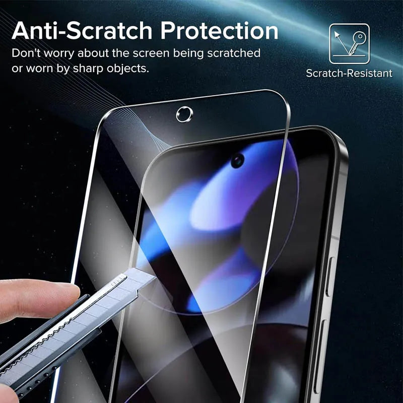 Fingerprint unlock Glass for Pixel 9 Pro 8A 9A 7 6A 7A 8 Pro Screen Protector Pixel 9 Pro XL Tempered Glass for Google Pixel 9