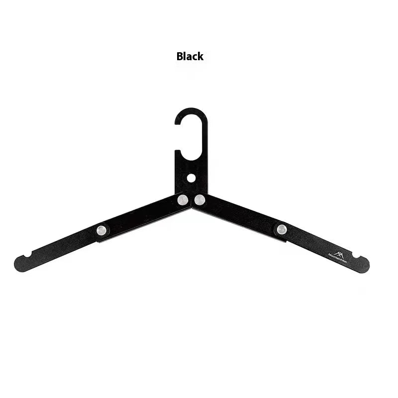 Mountainhiker Foldable Household Aluminum Clothes Hanger, Outdoor Camping Portable Clothes Hanger, Travel Metal Clothes Hanger