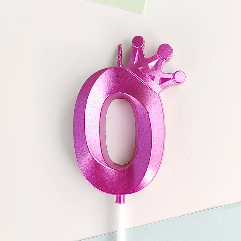 Happy Birthday Cake Crown Digital Candle Crown Children's Party Decoration Ornaments Opera Digital Celebration Candle