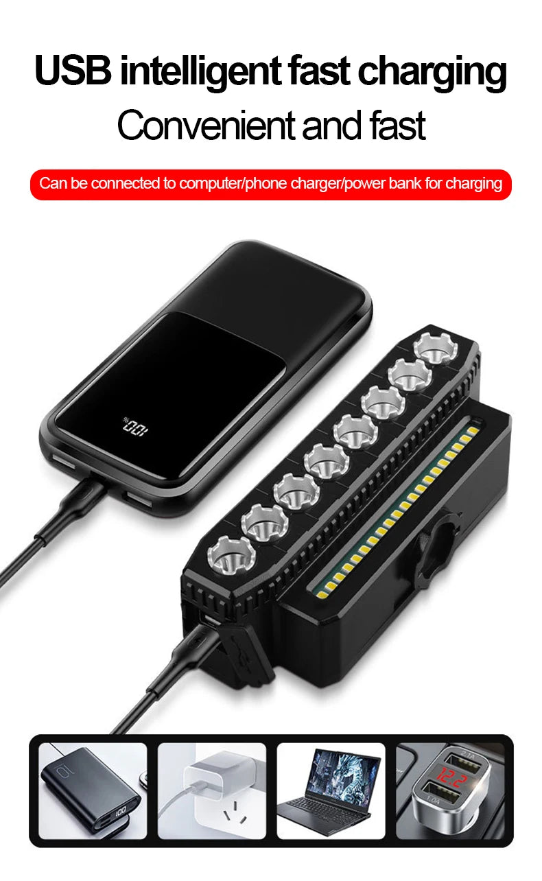 New USB Charging MTB Headlight Bicycle Light LED Waterproof Cycling Lamp Flashlight Cycling Horn Bike Light Front light bicycle