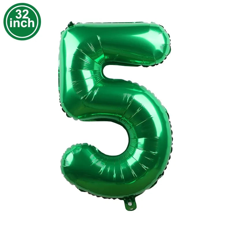 Multi Color Large Numbers 6 Balloon 32Inch 1 2 3 4 5 6 7 8 9 Birthday Ball Red Digit Bachelorette Balloons Figure Golob Balloons