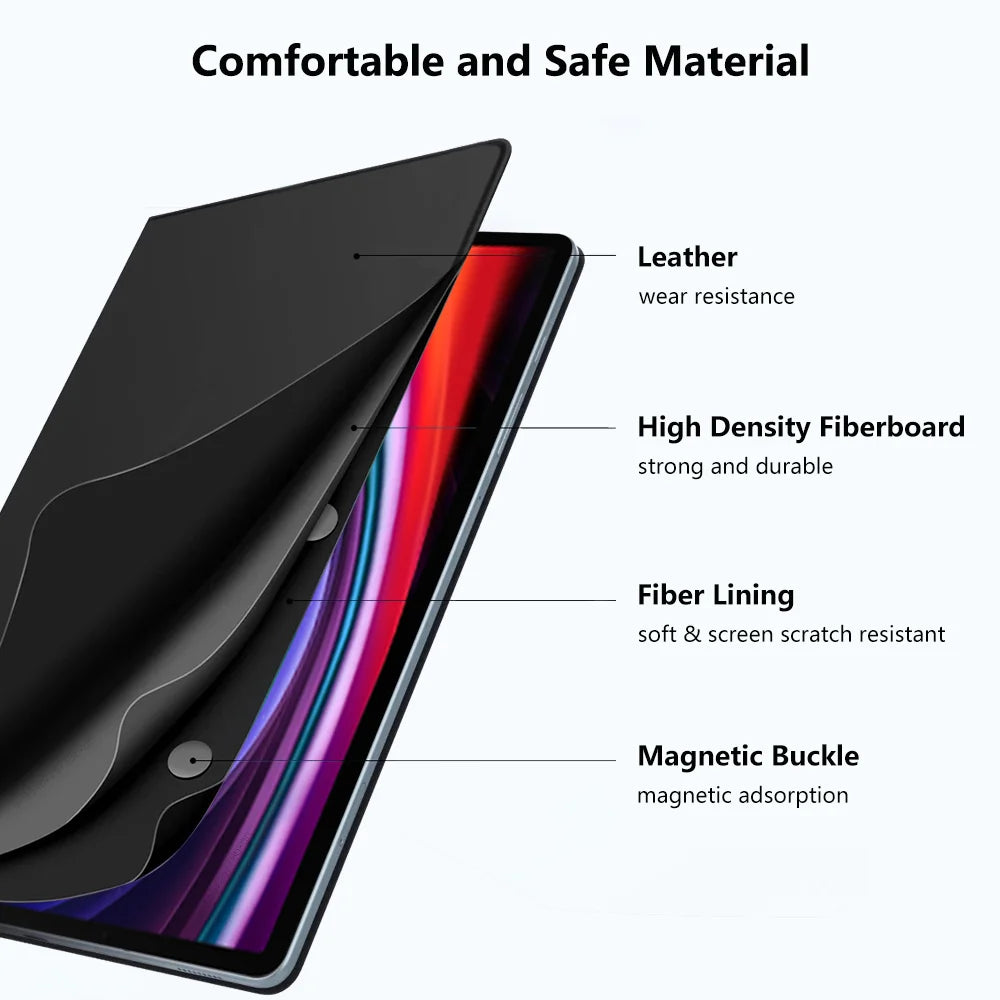 Magnetic Case for Samsung Galaxy S9 S8 Ultra Case Tablet Cover for Galaxy Tab S7 S9 FE Plus Case Slim Protective Leather Funda