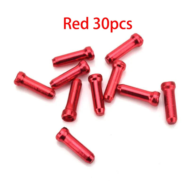 30/50/100Pcs Multiple Colors Aluminum Alloy Bicycle Brake Shifter Inner Cable Tips Wire End Cap Cable Line Core Cap Cover Gear