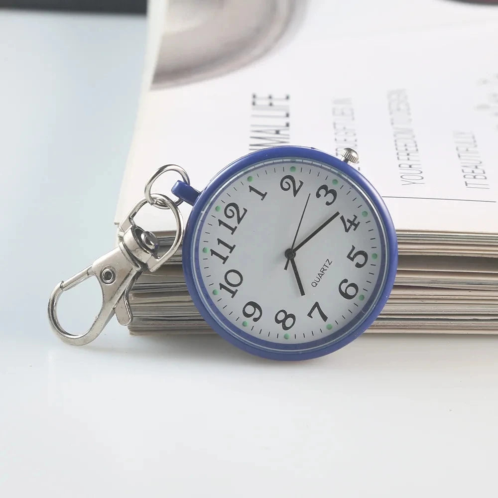 New Pocket Watch Keychain Remote Control With Battery Student Doctor Medical Vintage Watch