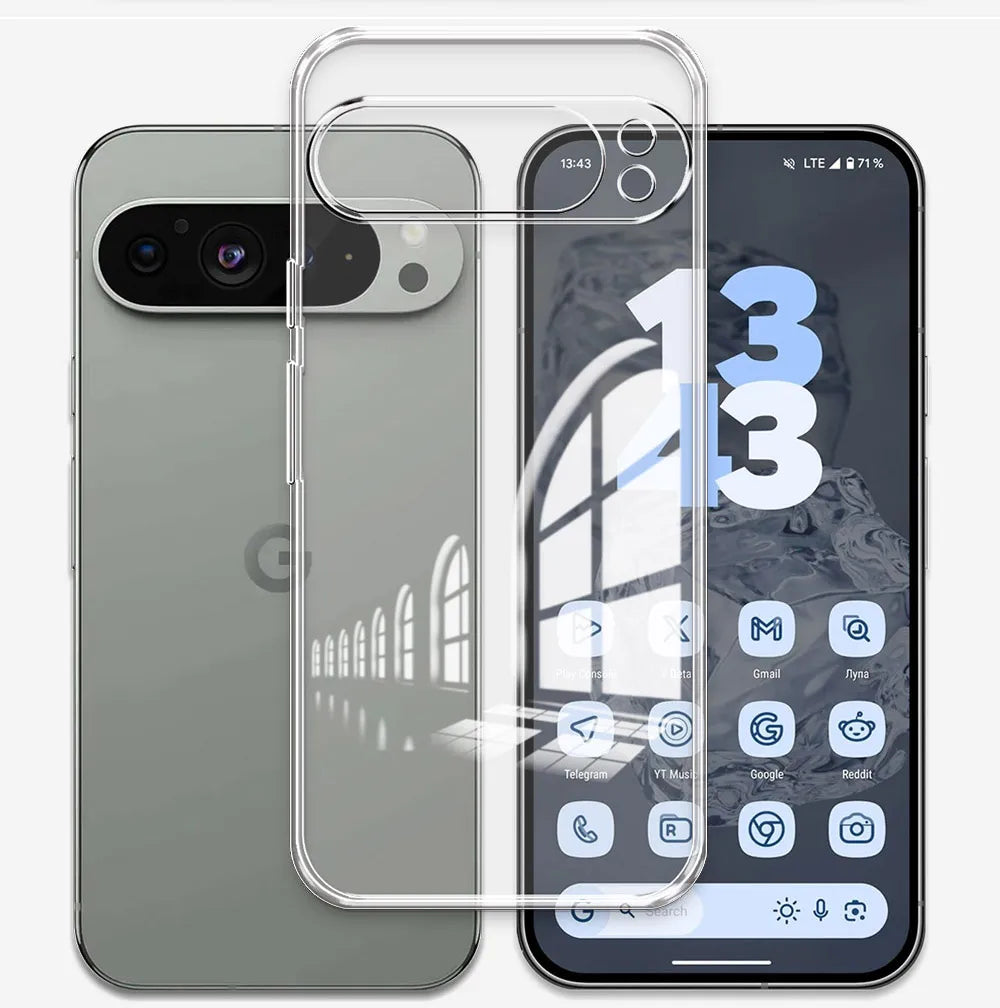 For Google Pixel 9 Pro XL GR83Y Case Clear Soft Silicone Phone Case For Google Pixel9 /Pixel 9Pro Shockproof Cover TPU New Coque