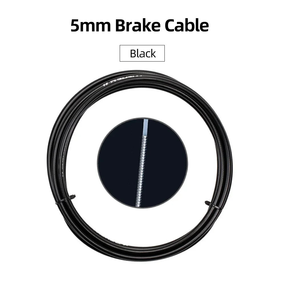 3m Bicycle Brake Cable/Shift Cable Housing 4mm/5mm Bike Brake Cables Tube MTB Road Bikes Brake Shifter Derailleur Cable Line
