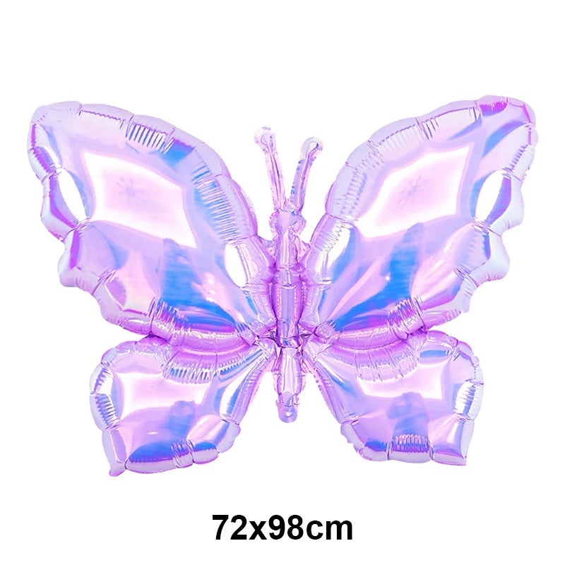Large Butterfly Aluminum Foil Balloons Butterfly Helium Air Globos Birthday Party Decorations Baby Shower Kids Toy Photo Props