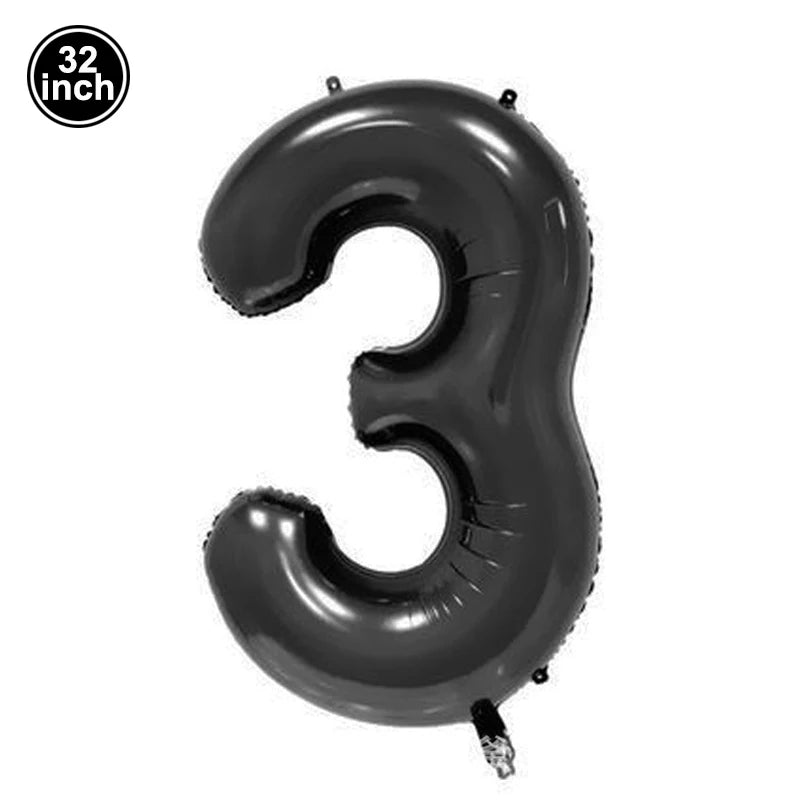 Multi Color Large Numbers 6 Balloon 32Inch 1 2 3 4 5 6 7 8 9 Birthday Ball Red Digit Bachelorette Balloons Figure Golob Balloons