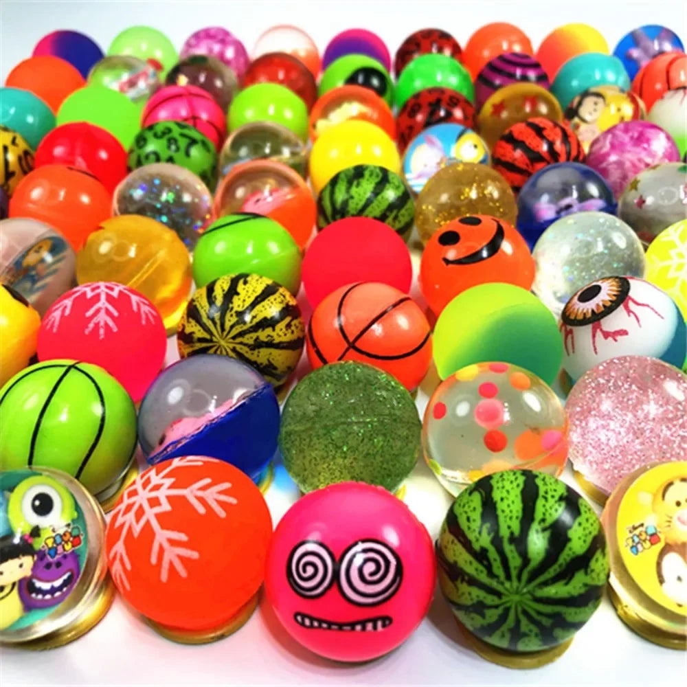 10/20/50PCS Bouncing Ball Toys Party Favors Birthday Gift Guest Doll Machine Accessory Children's Playground Water Buoyancy Ball