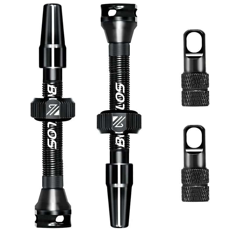 BUCKLOS 40mm/44mm Tubeless Presta Valve F/V CNC Anodized Aluminum Alloy Bicycle Valve Road Bike Tubeless Tire Valve Cycling Part