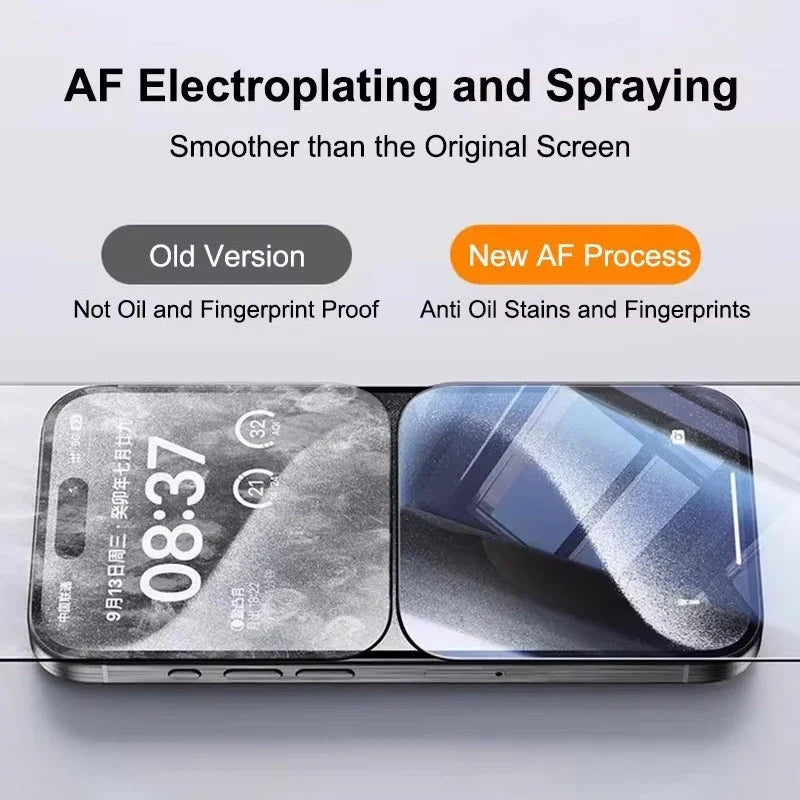 1-2PCS Premium Tempered Glass For iPhone 16 15 14 13 12 11 Pro Max Plus XS XR Easy Installation Glass Dust Free Screen Protector
