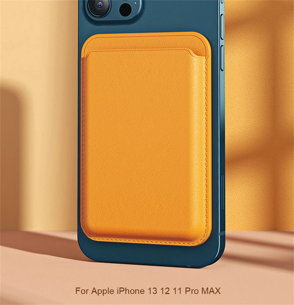 For Magsafe Magnetic Wallet Phone Case For iPhone 14 13 12 Pro Max Leather Card Holder Bag For iPhone 13 mini Cover Accessories