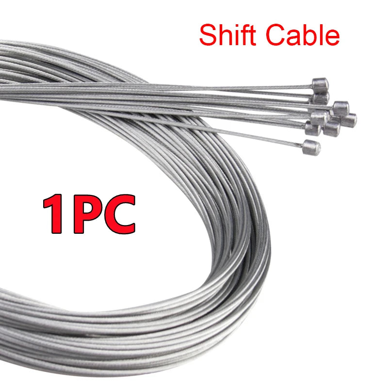10/5/3/1PC 2M MTB Bicycle Brake Line Bicycle Speed Line Fixed Gear Shifter Gear Brake Cable Set Core Inner Wire MTB Road Bike