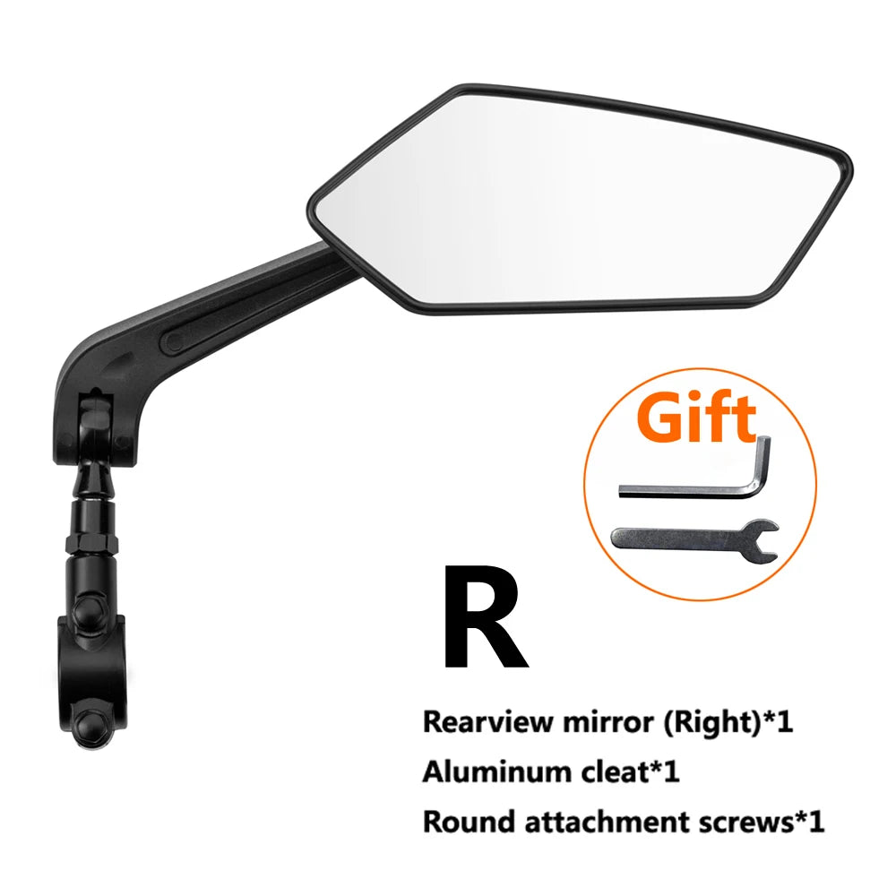 Bicycle Mirror Bike Rearview Mirror For Bicycle HD Adjustable Cycling Mirrors Left Right Angle Wide Bike Accessories