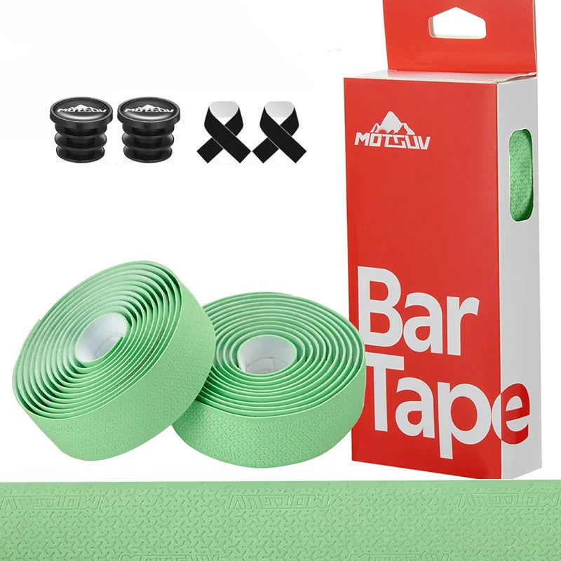 1Pair Road Bike Handlebar Tape Anti Slip Silica Gel Handlebar Tape Shock Absorption Cycling Bar Tape Bicycle Accessories