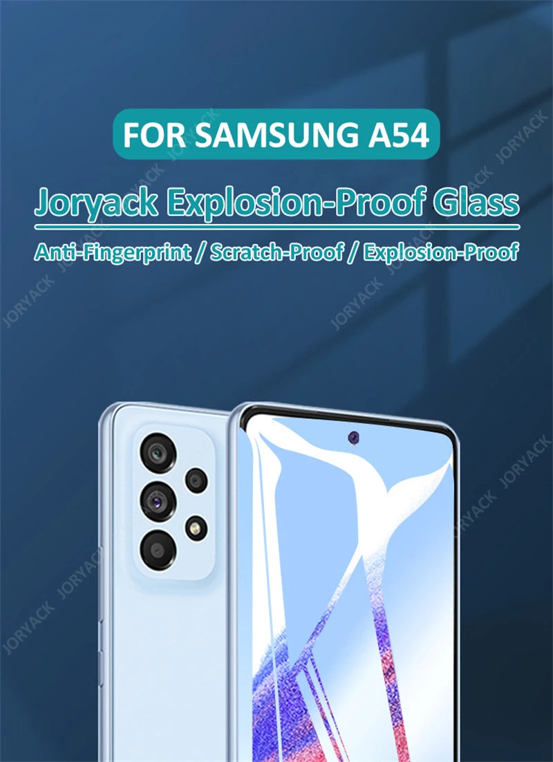 4PCS Screen Protector Tempered Glass For Samsung Galaxy A54 A24 A34 A23 A33 A52 A52S A53 A73 A72 A51 A71 A42 Protective Glass