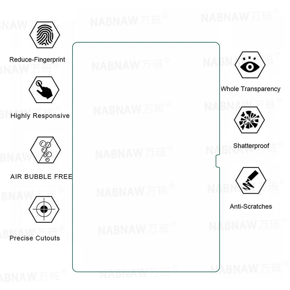2 Pieces HD Scratch Proof Screen Protector Tempered Glass For Samsung Galaxy Tab S9 FE+ Plus 12.4-inch SM-X610 X616B Tablet Film
