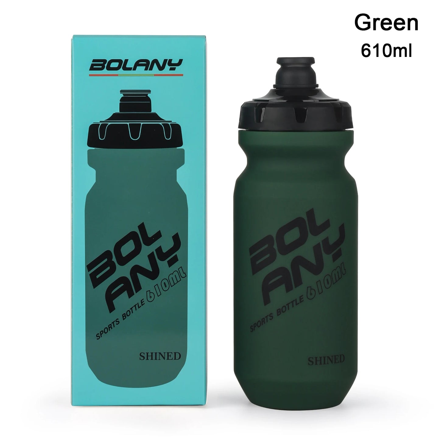 BOLANY 610ML PP Bicycle Water Bottle Squeeze Out Water Leak-Proof Cycling Outdoor Sports Water Bottle Fitness Plastic Water Cup