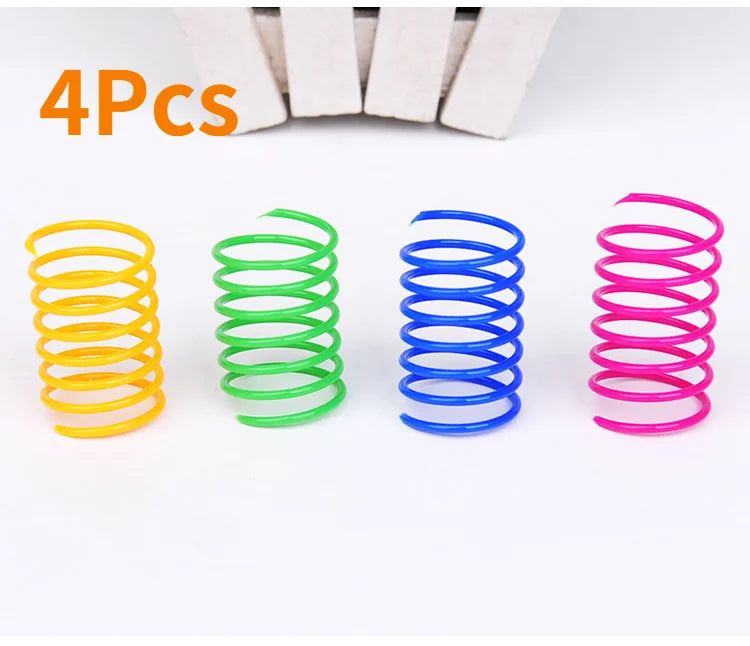 Kitten Coil Spiral Springs Cat Toys Interactive Gauge Cat Spring Toy Colorful Springs Cat Pet Toy Pet Products