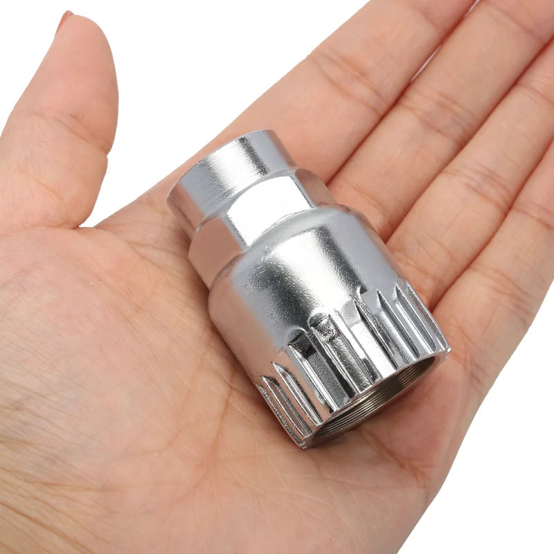 Bicycle Bottom Bracket Removal Socket Cycling Crank Pedal Puller Remover Repair Extractor Bike Universal Removing Tools Parts