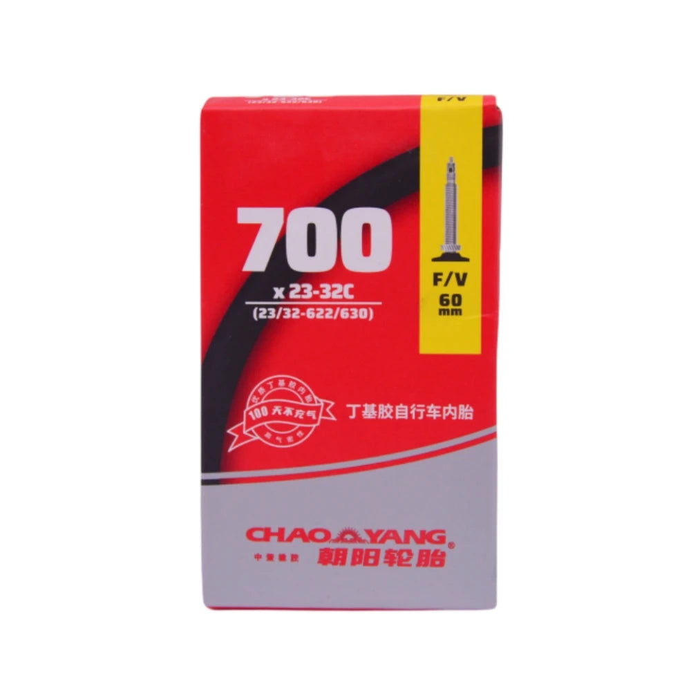 CHAOYANG Inner Tube French Valve Bicycle Tire Road Bike Cycle Butyl Rubber 700c 23/32C FV 48L 60L 80L Durable Standard Inner