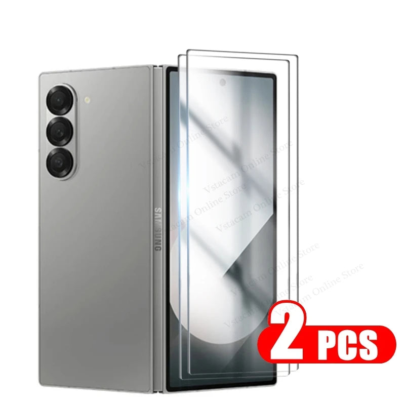 4in1 Internal Film + Front Tempered Glass for Samsung Galaxy Z Fold 6 5 4 3 Screen Protector Protective Films on Fold6 Fold5