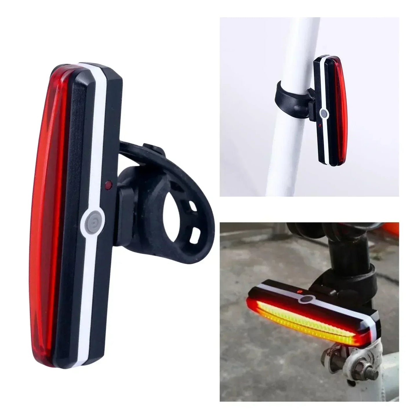 Bike Rear Light Highlight COB LED Tail Light Waterproof Bicycle USB Rechargeable Mountain Riding Cycling Tail Lamp Bicycle Parts