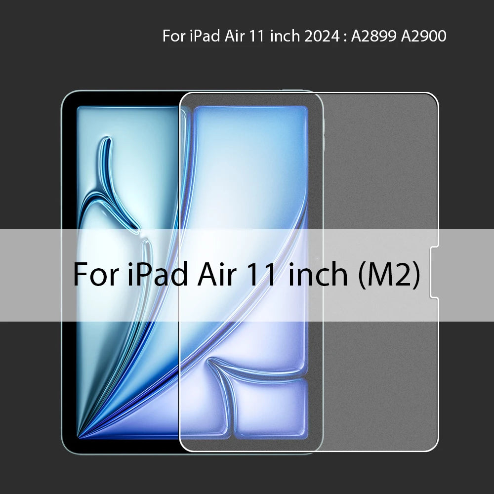Matte Tempered Glass Screen Protector For Ipad Air 11 5 4 M2 Mini 6 Pro 13 M4 12.9 10 9 10th 9th Generation 10.2 2024 Paper Film