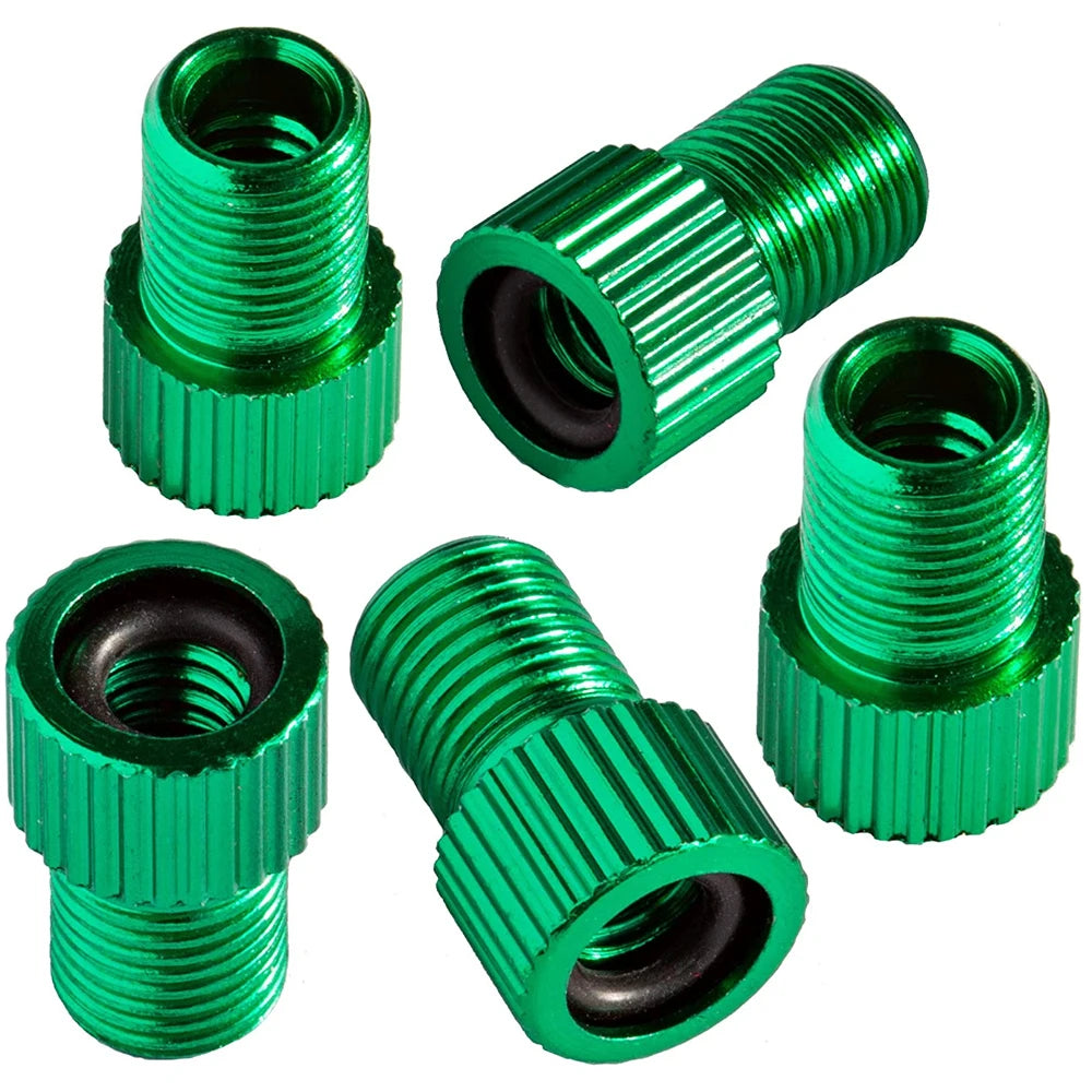 4Pcs Presta Valve Adapter - Convert Presta to Schrader - French/UK to US - Inflate Tire Using Standard Pump or Air Compressor
