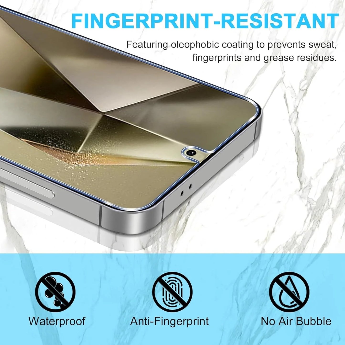 Tempered Glass For Samsung S25 S24 Ultra Screen Protector Galaxy S24 FE S23 Plus S22 S21 A56 A55 A54 A53 A35 A36 A26 A16 Film