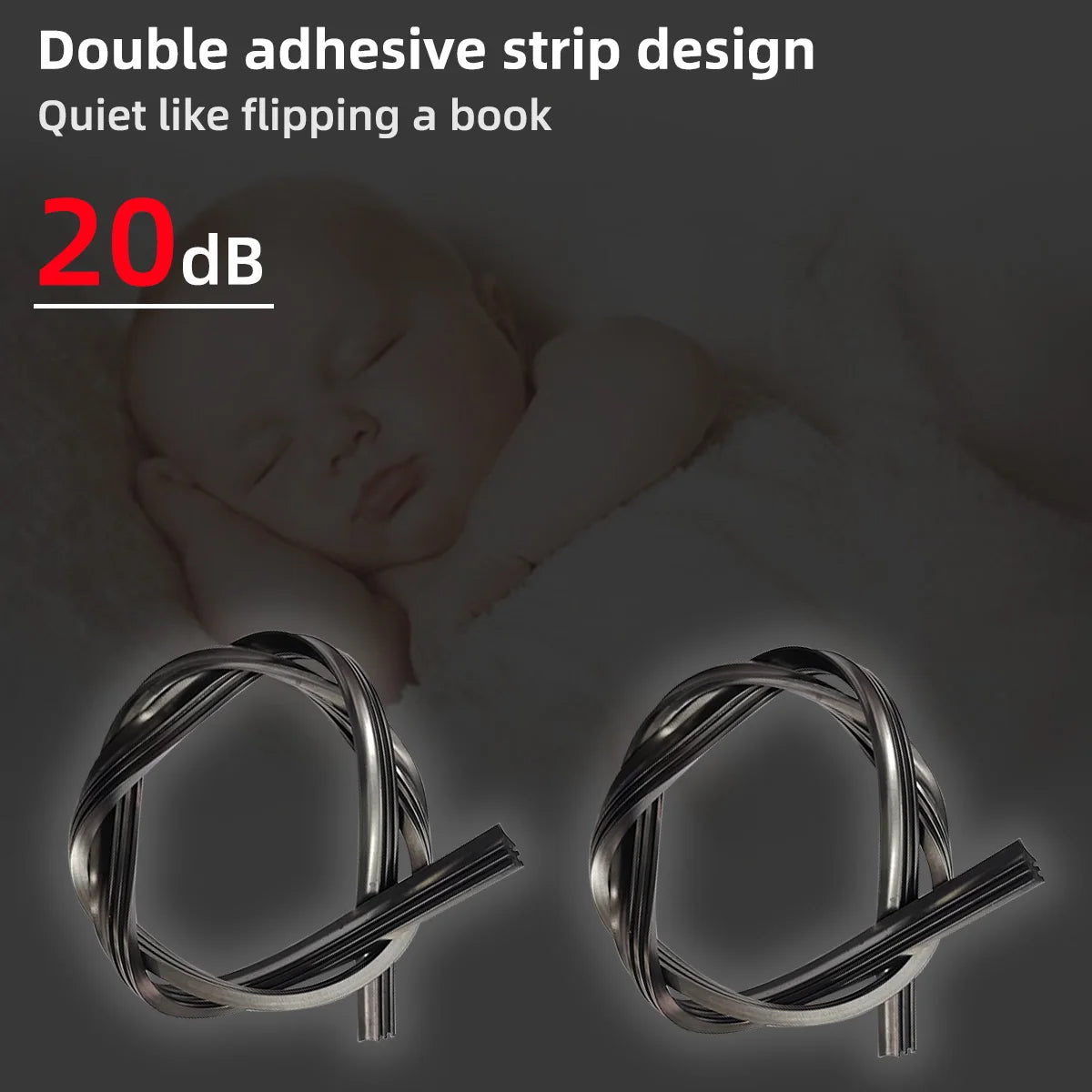 Automotive universal J/U hook double rubber strip wiper blade boneless wiper blade 14 "16" 18 "19" 20 "21" 22 "24" 26“