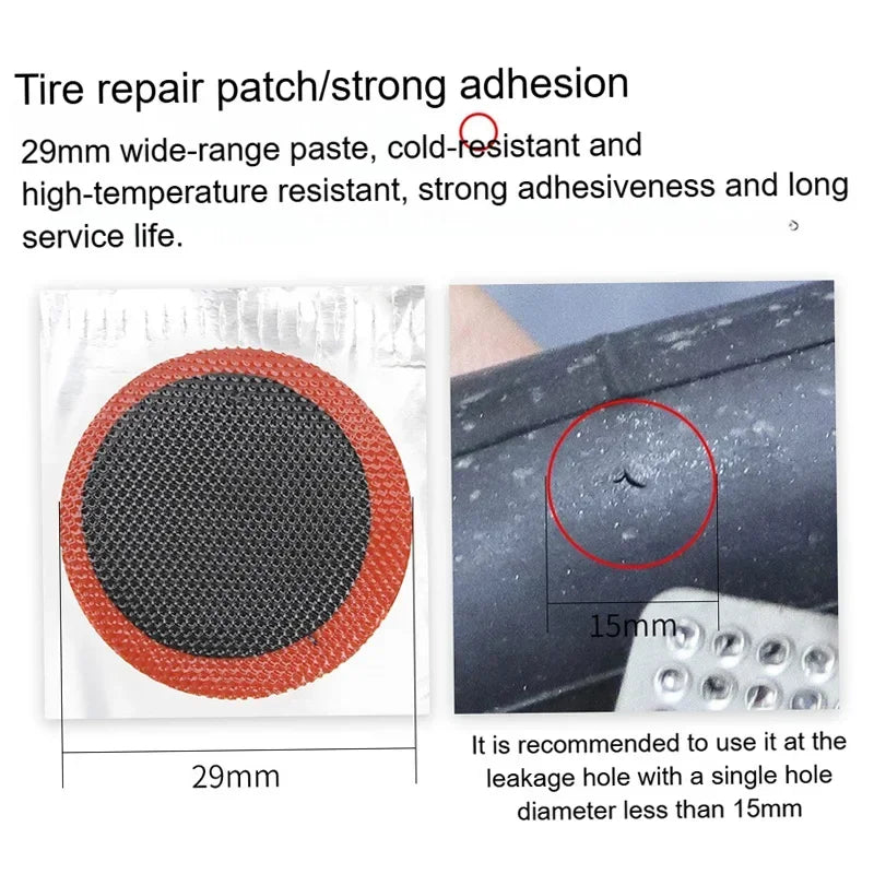 Bicycle tire repair kit 15pcs Cycling Inner Tube Puncture Patch Kits with repair patch Glue tire repair Bicycle accessories