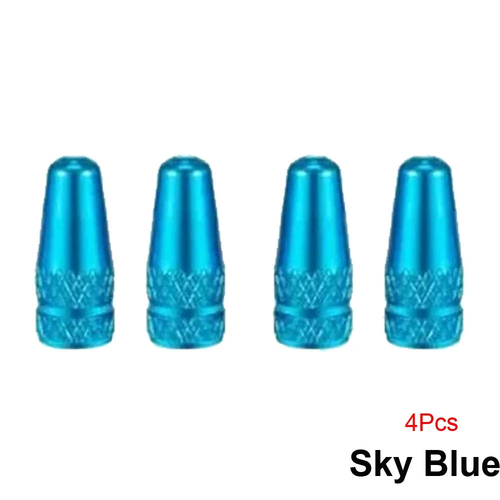 4Pcs/Set Aluminum Alloy Road MTB Track Racing Bike Tube Tyre Bicycle Tire Wheel French Valve cap Presta AIR Valve Caps