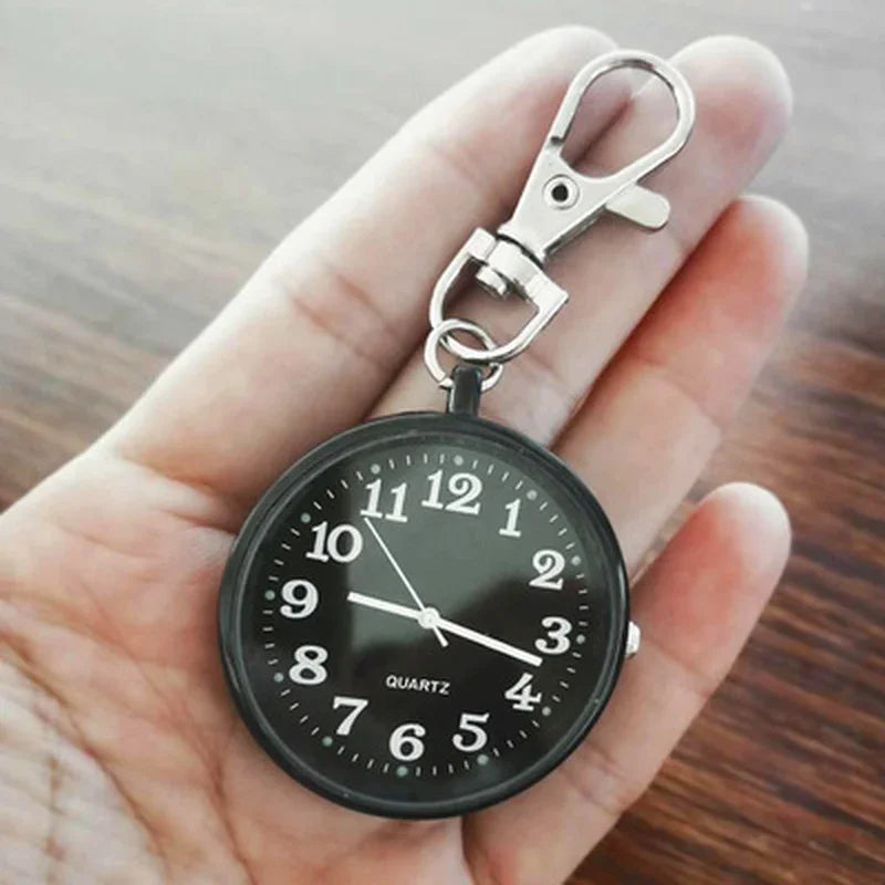 New Pocket Watch Keychain Remote Control With Battery Student Doctor Medical Vintage Watch