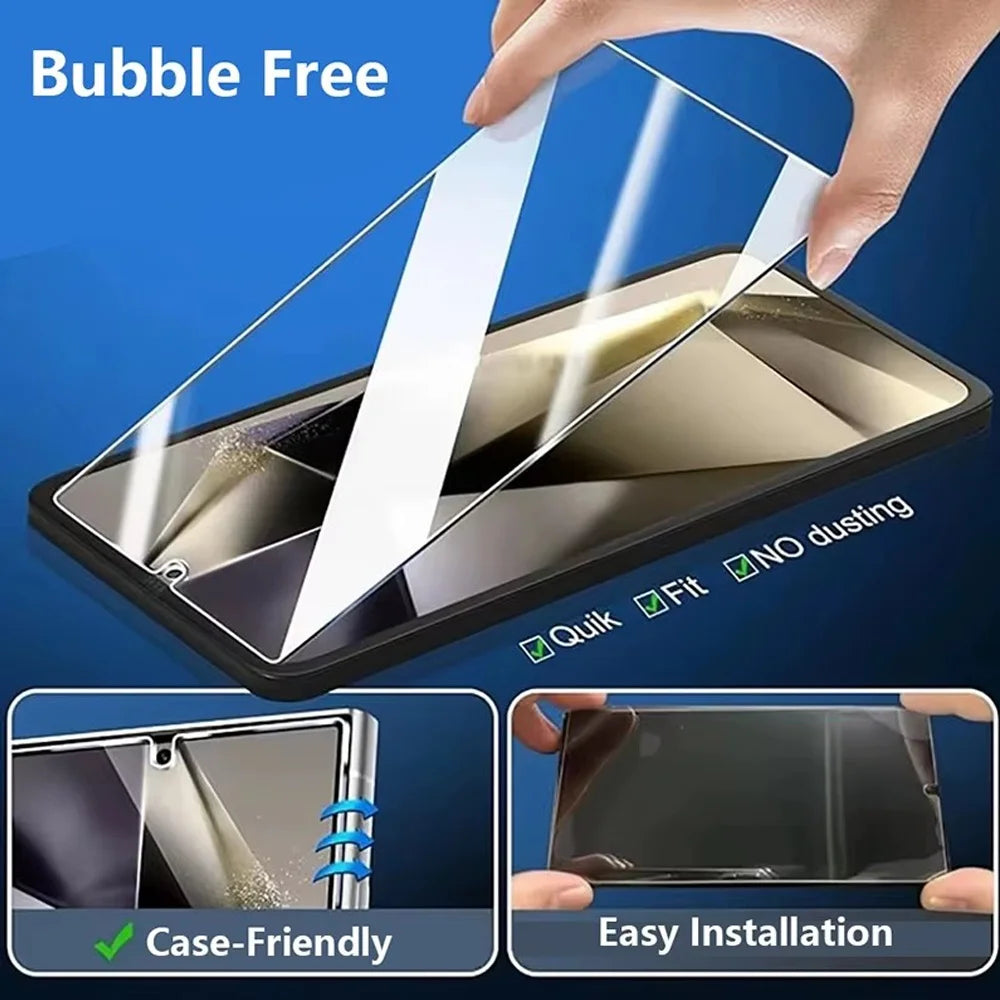 S25 Ultra HD Protective Glass For Samsung Galaxy S25 S24 Ultra Screen Protector A56 A36 A26 A55 A54 A53 A15 A16 A25 A35 A14 A24 A34 Tempered Glass S21 S22 S23 Plus Pelicula Cristal Templado S23 S24 FE Phone Front Film