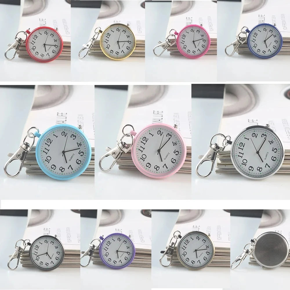 New Pocket Watch Keychain Remote Control With Battery Student Doctor Medical Vintage Watch