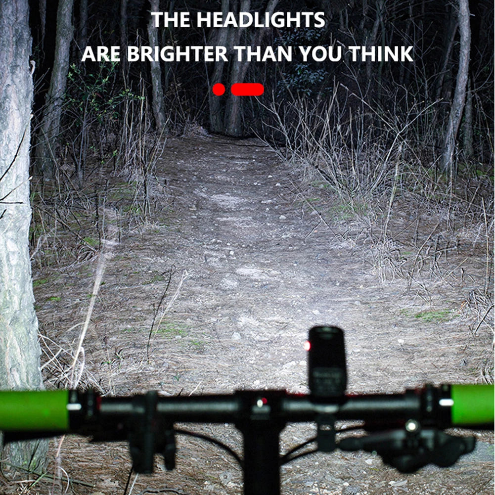 NEW LED Bicycle Light 1000LM USB Rechargeable Power Display MTB Mountain Road Bike Front Lamp Flashlight Cycling Equipment