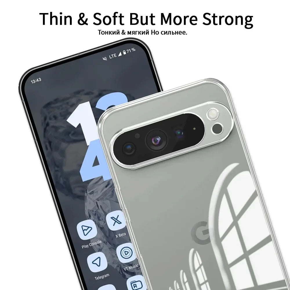 For Google Pixel 9 Pro XL GR83Y Case Clear Soft Silicone Phone Case For Google Pixel9 /Pixel 9Pro Shockproof Cover TPU New Coque