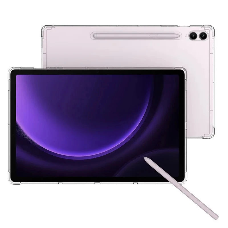 Tablet Cover For Samsung Galaxy Tab S10 Ultra SM-X920 X926B Tab S10+ 5G SM-X826B S10 Plus 12.4 Transparent Clear Soft TPU Case